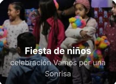 Fiesta de niños: celebración de Vamos por una Sonrisa